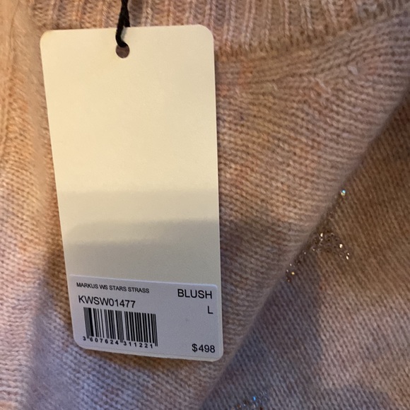 NWT zadig and Voltaire Markus pink sweater sz L - Picture 6 of 8